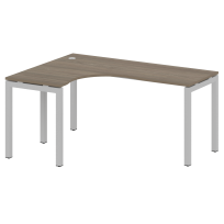 Metal System Quattro Стол криволинейный левый на П-образном м/к 50БП.СА-4 (L) Акация/Антрацит металл 1600*1200*750 Metal System Quattro Стол криволинейный левый на П-образном м/к 50БП.СА-4 (L) Акация/Антрацит металл 1600*1200*750