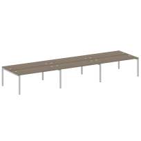 Metal System Quattro Р. ст. на 6 раб. места на П-образном м/к 50БП.СМ-6.5 Акация/Антрацит металл 5400*1475*750 Metal System Quattro Р. ст. на 6 раб. места на П-образном м/к 50БП.СМ-6.5 Акация/Антрацит металл 5400*1475*750