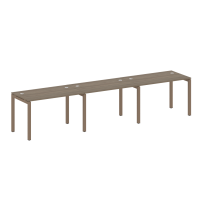 Metal System Quattro Р. ст. на 3 раб. места на П-образном м/к 50БП.СМ-3.2 Акация/Антрацит металл 3600*720*750 Metal System Quattro Р. ст. на 3 раб. места на П-образном м/к 50БП.СМ-3.2 Акация/Антрацит металл 3600*720*750