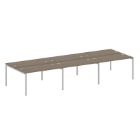 Metal System Quattro Р. ст. на 6 раб. места на П-образном м/к 40БП.СМ-6.3 Акация/Антрацит металл 4200*1475*750 Metal System Quattro Р. ст. на 6 раб. места на П-образном м/к 40БП.СМ-6.3 Акация/Антрацит металл 4200*1475*750