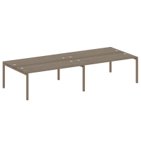 Metal System Quattro Р. ст. на 4 раб. места на П-образном м/к 50БП.СМ-4.5 Акация/Антрацит металл 3600*1475*750 Metal System Quattro Р. ст. на 4 раб. места на П-образном м/к 50БП.СМ-4.5 Акация/Антрацит металл 3600*1475*750