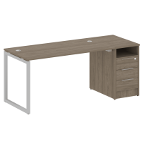 Metal System Quattro Р. ст. с тумбой на О-образном м/к 40БО.РС-СТП-1.3 Акация/Антрацит металл 1812*720*750 Metal System Quattro Р. ст. с тумбой на О-образном м/к 40БО.РС-СТП-1.3 Акация/Антрацит металл 1812*720*750