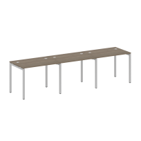 Metal System Quattro Р. ст. на 3 раб. места на П-образном м/к 40БП.СМ-3.1 Акация/Антрацит металл 3000*720*750 Metal System Quattro Р. ст. на 3 раб. места на П-образном м/к 40БП.СМ-3.1 Акация/Антрацит металл 3000*720*750