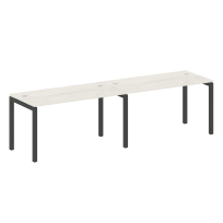 Metal System Quattro Р. ст. на 2 раб. места на П-образном м/к 50БП.СМ-2.3 Акация/Антрацит металл 2800*720*750 Metal System Quattro Р. ст. на 2 раб. места на П-образном м/к 50БП.СМ-2.3 Акация/Антрацит металл 2800*720*750