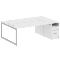 Metal System Quattro Р. ст. с тумбой на О-образном м/к 50БО.РС-СТП-2.5 Акация/Антрацит металл 2212*1475*750 Metal System Quattro Р. ст. с тумбой на О-образном м/к 50БО.РС-СТП-2.5 Акация/Антрацит металл 2212*1475*750