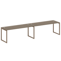 Metal System Quattro Р. ст. на 2 раб. места на О-образном м/к 40БО.СМ-2.5 Акация/Антрацит металл 3600*720*750 Metal System Quattro Р. ст. на 2 раб. места на О-образном м/к 40БО.СМ-2.5 Акация/Антрацит металл 3600*720*750