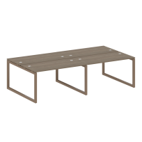 Metal System Quattro Р. ст. на 4 раб. места на О-образном м/к 50БО.СМ-4.3 Акация/Антрацит металл 2800*1475*750 Metal System Quattro Р. ст. на 4 раб. места на О-образном м/к 50БО.СМ-4.3 Акация/Антрацит металл 2800*1475*750