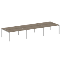 Metal System Quattro Р. ст. на 6 раб. места на П-образном м/к 50БП.СМ-6.4 Акация/Антрацит металл 4800*1475*750 Metal System Quattro Р. ст. на 6 раб. места на П-образном м/к 50БП.СМ-6.4 Акация/Антрацит металл 4800*1475*750