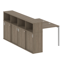 Metal System Quattro Р. ст. с шкафом-купе на П-образном м/к 40БП.РС-СШК-4.1 Т Акация/Антрацит металл 1410*2332*1098 Metal System Quattro Р. ст. с шкафом-купе на П-образном м/к 40БП.РС-СШК-4.1 Т Акация/Антрацит металл 1410*2332*1098