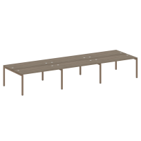 Metal System Quattro Р. ст. на 6 раб. места на П-образном м/к 50БП.СМ-6.4 Акация/Антрацит металл 4800*1475*750 Metal System Quattro Р. ст. на 6 раб. места на П-образном м/к 50БП.СМ-6.4 Акация/Антрацит металл 4800*1475*750
