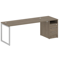 Metal System Quattro Р. ст. с тумбой на О-образном м/к 40БО.РС-СТП-1.5 Акация/Антрацит металл 2212*720*750 Metal System Quattro Р. ст. с тумбой на О-образном м/к 40БО.РС-СТП-1.5 Акация/Антрацит металл 2212*720*750