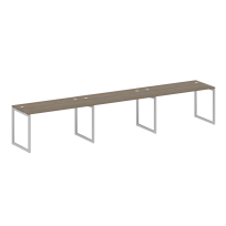Metal System Quattro Р. ст. на 3 раб. места на О-образном м/к 40БО.СМ-3.3 Акация/Антрацит металл 4200*720*750 Metal System Quattro Р. ст. на 3 раб. места на О-образном м/к 40БО.СМ-3.3 Акация/Антрацит металл 4200*720*750