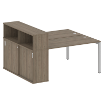 Metal System Quattro Р. ст. с шкафом-купе на П-образном м/к 50БП.РС-СШК-2.3 Т Акация/Антрацит металл 1810*1475*1098 Metal System Quattro Р. ст. с шкафом-купе на П-образном м/к 50БП.РС-СШК-2.3 Т Акация/Антрацит металл 1810*1475*1098