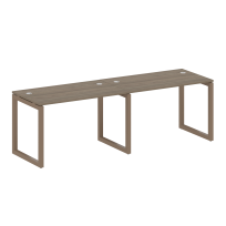 Metal System Quattro Р. ст. на 2 раб. места на О-образном м/к 50БО.СМ-2.2 Акация/Антрацит металл 2400*720*750 Metal System Quattro Р. ст. на 2 раб. места на О-образном м/к 50БО.СМ-2.2 Акация/Антрацит металл 2400*720*750