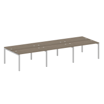 Metal System Quattro Р. ст. на 6 раб. места на П-образном м/к 50БП.СМ-6.3 Акация/Антрацит металл 4200*1475*750 Metal System Quattro Р. ст. на 6 раб. места на П-образном м/к 50БП.СМ-6.3 Акация/Антрацит металл 4200*1475*750