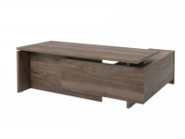 Стол для руководителя с опорной тумбой левый Festus FI-121L.DD / Фурнитура INOX / Орех пацифик табак Стол для руководителя с опорной тумбой левый Festus FI-121L.DD / Фурнитура INOX / Орех пацифик табак