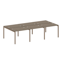 Metal System Quattro Р. ст. на 6 раб. места на П-образном м/к 40БП.СМ-6.1 Акация/Антрацит металл 3000*1475*750 Metal System Quattro Р. ст. на 6 раб. места на П-образном м/к 40БП.СМ-6.1 Акация/Антрацит металл 3000*1475*750