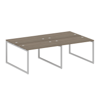 Metal System Quattro Р. ст. на 4 раб. места на О-образном м/к 40БО.СМ-4.2 Акация/Антрацит металл 2400*1475*750 Metal System Quattro Р. ст. на 4 раб. места на О-образном м/к 40БО.СМ-4.2 Акация/Антрацит металл 2400*1475*750